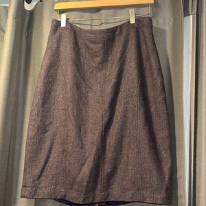 Goldwater Creek purple wool pencil skirt